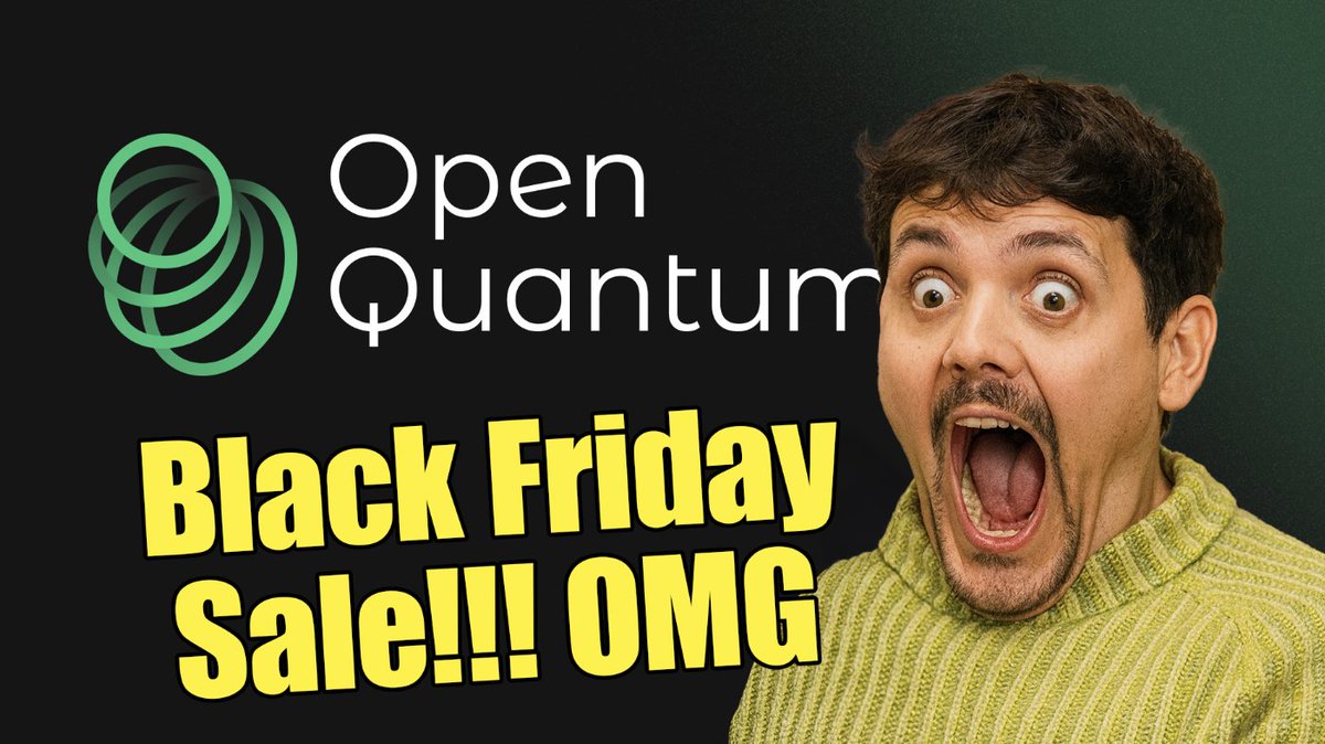 LIMITED TIME OFFER: 100% DISCOUNT ON ALL OPEN QUANTUM PRODUCTS! This Black Friday, get access to some of the leading QPUs at all time low prices. This will be Open Quantum’s biggest offer yet!

openquantum.com

**In case it wasn’t clear, this is a joke and QPUs are