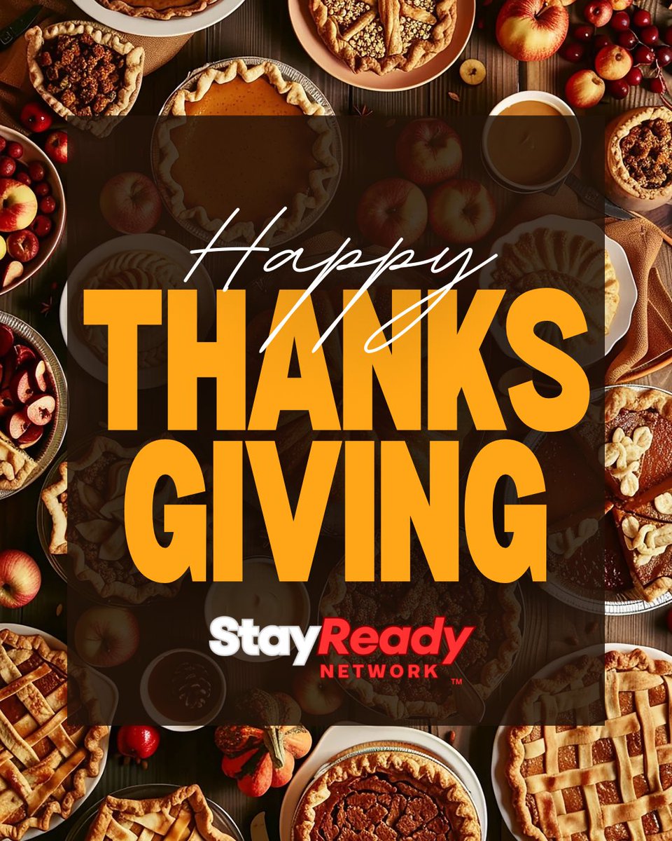 StayReady_Net's tweet image. From our family to yours — Happy Thanksgiving! Eat good, love hard, and stay ready for what’s coming. 🦃🔥