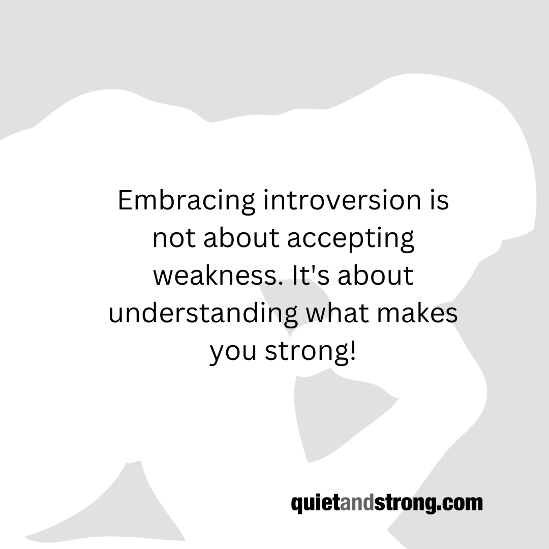 quietandstrong's tweet image. Embracing introversion is not about accepting weakness. It&apos;s about understanding what makes you strong!

#introvert #introverts #strengths #authenticity