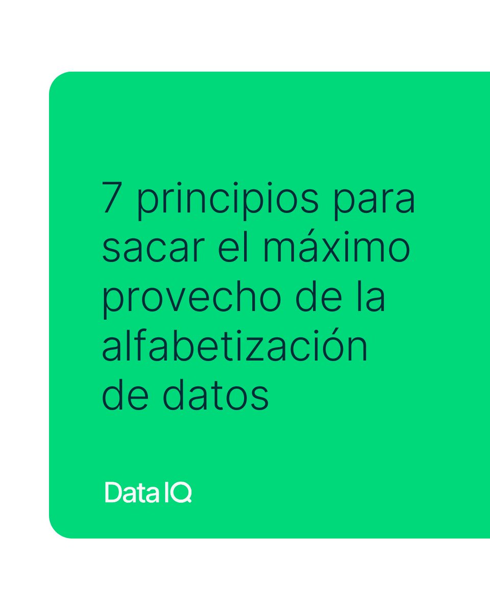 qlik_arg's tweet image. Data Literacy impulsa la rentabilidad, la innovación y la retención de talento 💪

Para aprovechar al máximo la alfabetización se deben asegurar estos 7 principios clave ⬇️