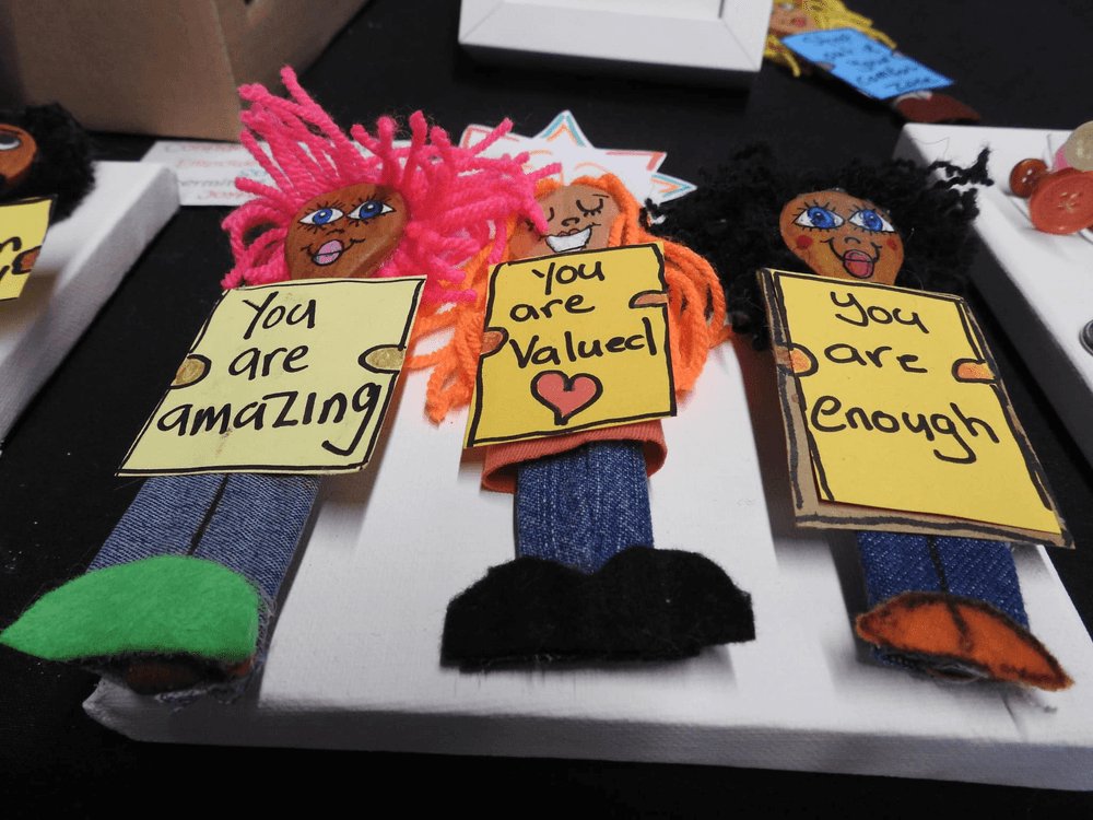 CompassionDerby's tweet image. We love celebrating the work of local talented makers at our event ✨  
You can pick up ethical gifts from the lovely Rita Kappia Empowerment Dolls.