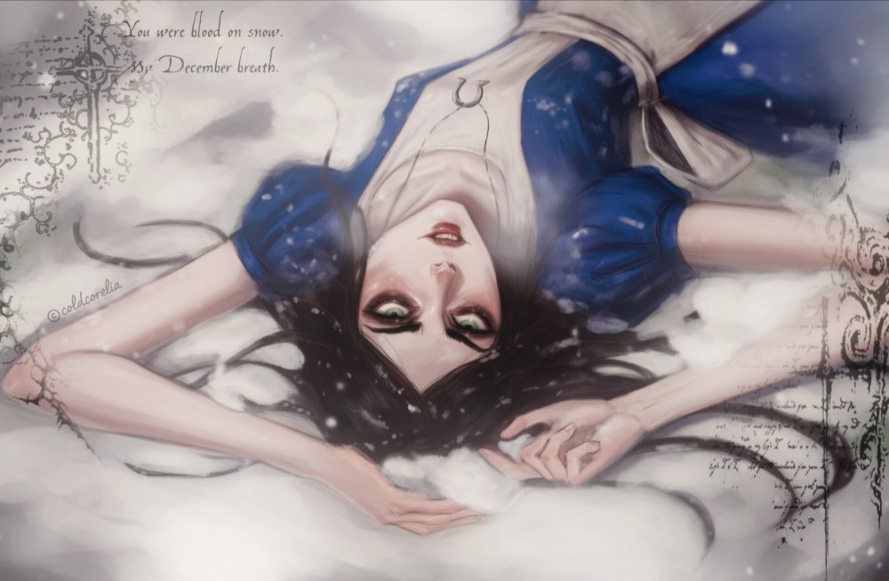 coldcorelia's tweet image. My December breath. #AliceMadnessReturns #aliceliddell