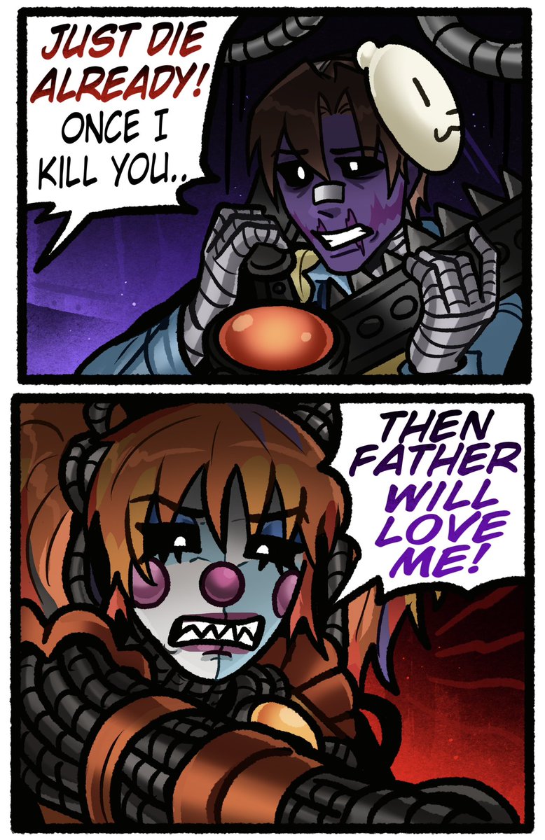 ChloeImagine's tweet image. Michael and FNAF Scrap baby are doomed siblings