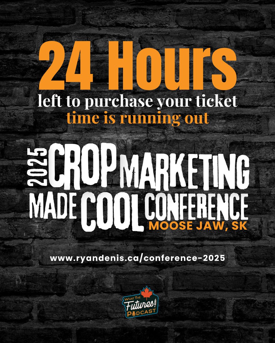 We’re down to 24 hours.

Two kinds of people out there:
Those who have their tickets to the conference… and those who keep meaning to.

If you want to be in the room, don’t wait for “later.”
Later usually means “not going.”

ryandenis.ca/conference-2025