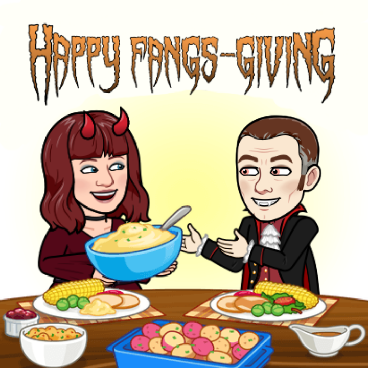 Count_Gregula's tweet image. Happy Fangs-giving 2025 from #TeamGregula! 
🧡🧛🏻‍♀️🦃🧛🏻‍♂️🤎

#Fangsgiving #Fangsgiving2025 #Thanksgiving #Thanksgiving2025