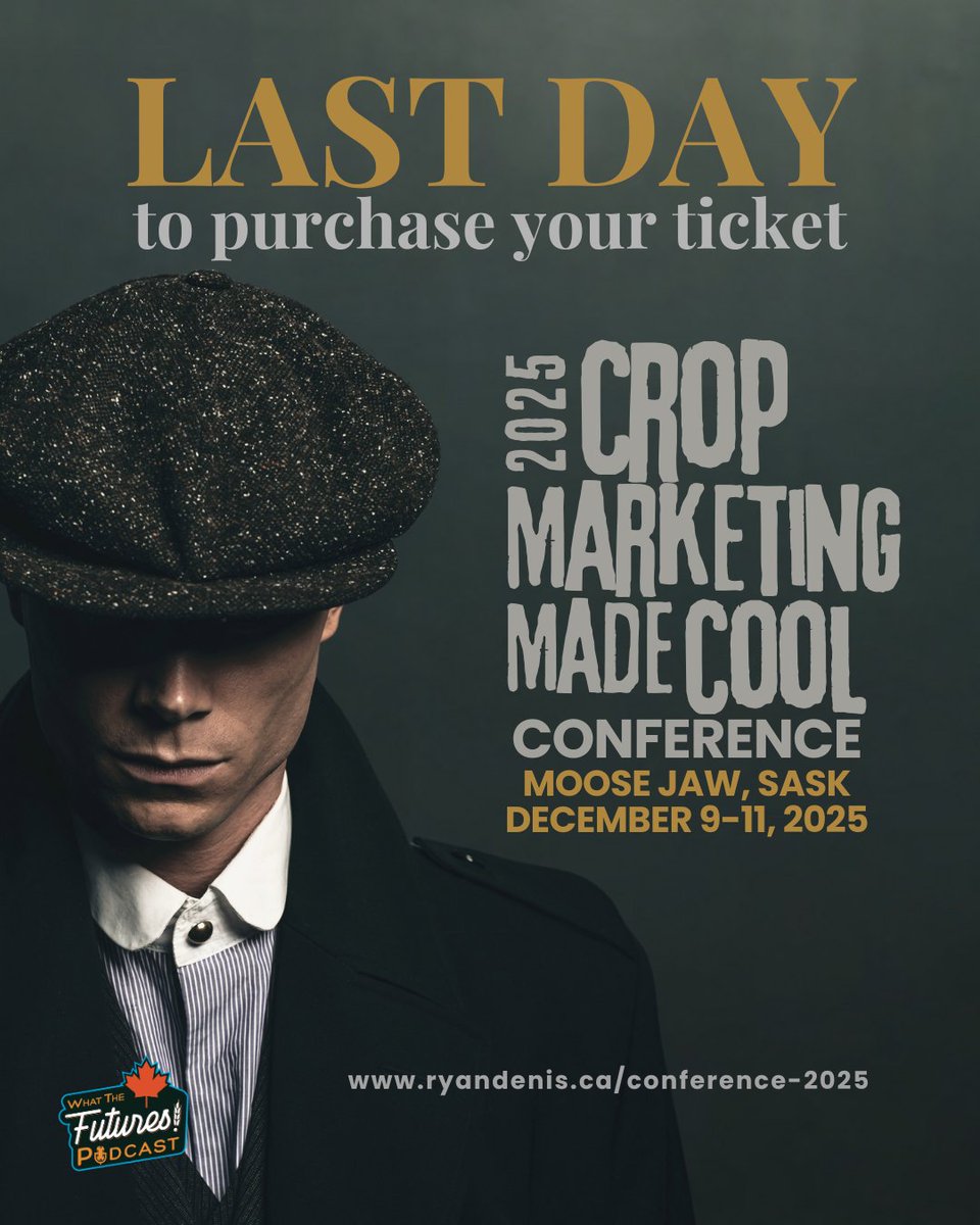 Okay, team… it’s go time.

Today is the LAST day to grab your tickets for the Crop Marketing Made Cool Conference in Moose Jaw — Dec 9–11.
First we learn, then we earn.

Wishing you were there won’t help your margins… showing up will.

Tickets available while supplies last —