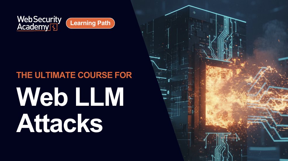 WebSecAcademy's tweet image. Interested in exploiting LLMs?

This learning path teaches you how to construct attacks using Large Language Models (LLMs) to exploit their access to data, APIs, and user information you would not be able to reach directly.

You’ll learn:
🔶 What a large language model is, how to…