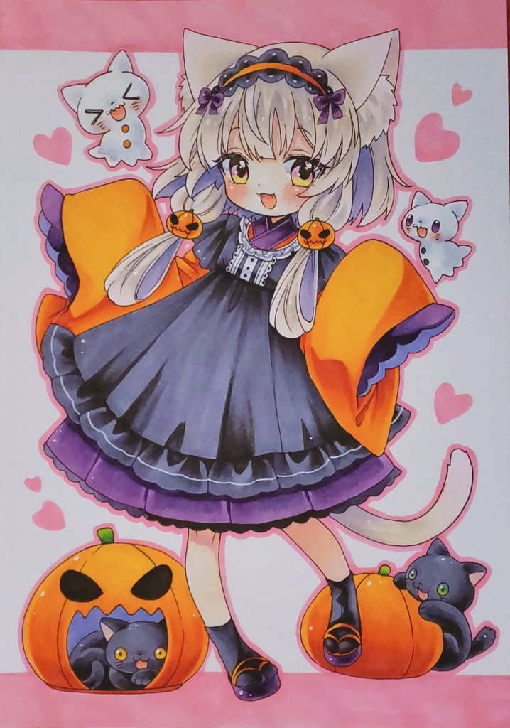 と*ん様 手描きイラスト◆ファンアート【Blood Moon】大遅刻ハロウィン 大遅刻のハロウィンイラスト2枚目です！ まだあと1枚あります(笑) 11月