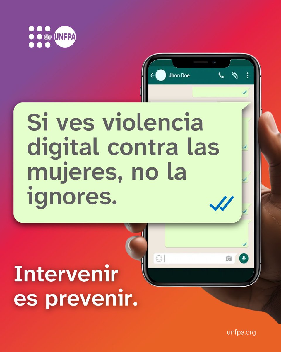 Que la violencia se exprese a través de una pantalla de teléfono, no la hace menos peligrosa, no desestimes su alcance y daño. #NoALaViolenciaDigital