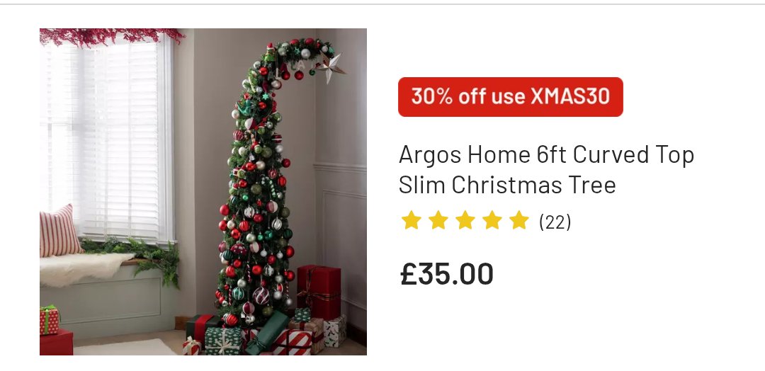 Maybe its just me, but can't really understand why anyone would want a deliberately wonky topped tree...