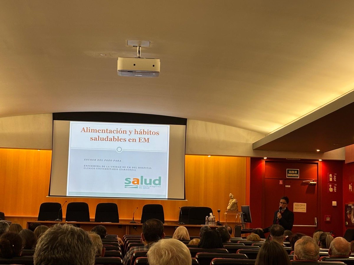 crinma1's tweet photo. IV jornada para pacientes y familiares de esclerosis múltiple, celebrada hoy en el HCU Lozano Blesa de Zaragoza. Un momento entrañable con nuestros pacientes. Gracias por venir y gracias a nuestros ponentes, patrocinadores y por supuesto a nuestro hospital. https://t.co/OIY01bj1J6