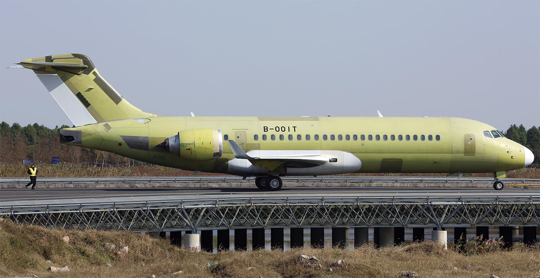 28 November 2008. First flight of the Comac ARJ21-700 Xiangfeng