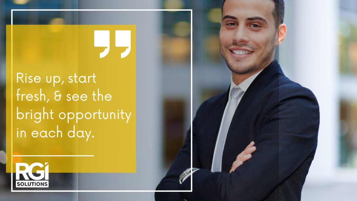 RGI_Solutions's tweet image. Rise up, start fresh, &amp;amp; see the bright opportunity in each day.