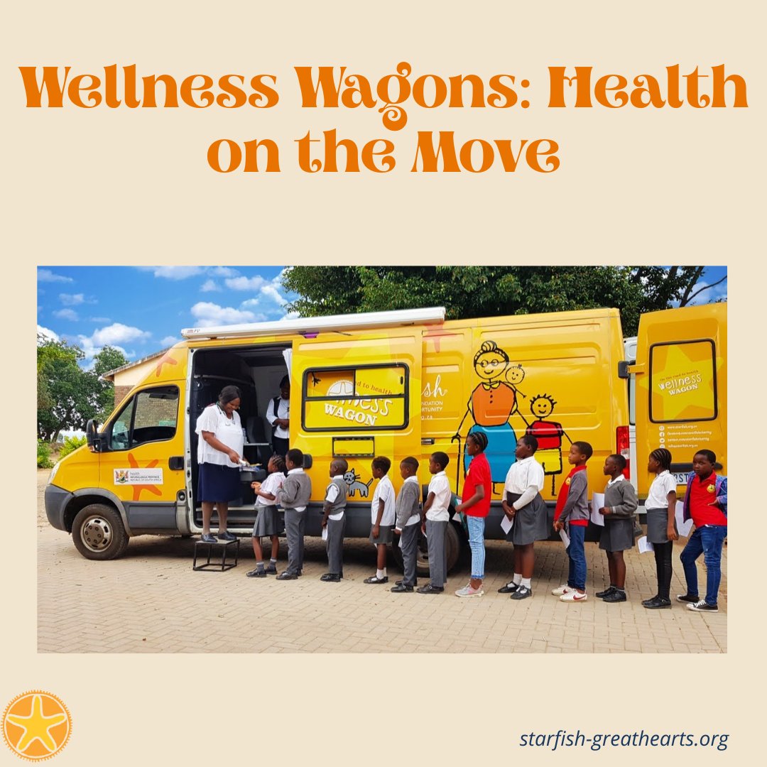 starfishcharity's tweet image. Wellness Wagons: Health on the Move 
From schoolyards to rural homesteads — we bring testing, screening, and education to the most remote corners.
No child left behind. 🚐💉 Keep our mobile wagons rolling. #HealthOnWheels #MobileClinics #AccessForAll #TBScreening #HIVAwareness