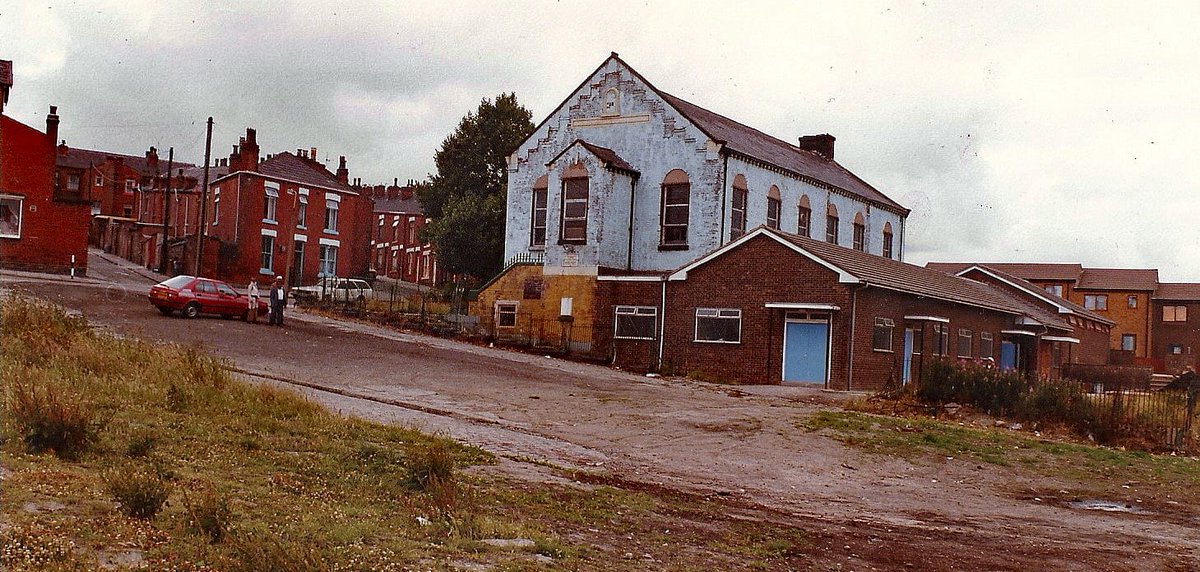 Zakaria Mosque. Bolton's first mosque. Est in 1967 as a mosque. Purchased from the Peace St Methodist Society. This photo dates from around the 1980's. The site is now occupied by the purpose built Zakariyya Jaame Masjid.