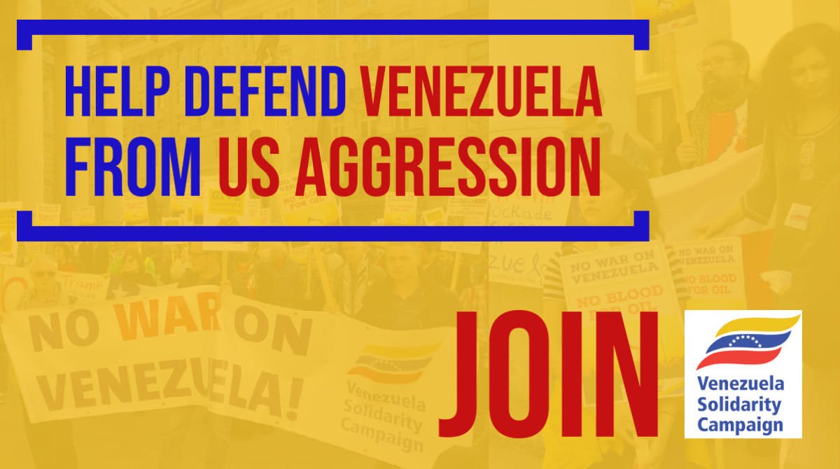 VenSolidarity's tweet image. Your support is vital in maintaining the VSC as a consistent voice telling the truth about social progress in Venezuela and organising to defend its right to sovereignty and self-determination.
Join the campaign today:
venezuelasolidarity.co.uk/join