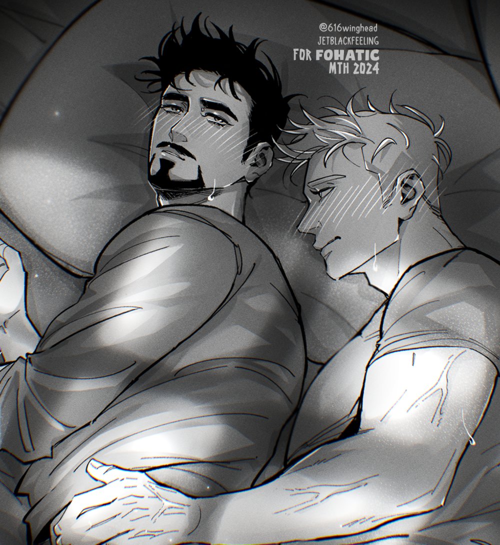 616winghead's tweet image. mth 2024 fill for fohatic based on her fic! ( thank you so much for your generous donation and massive patience ;_; ) links for the fic and full drawings in the thread, pls read! thank you! #stony #stevetony