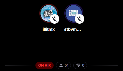 ILLITMX's tweet photo. Estamos al aire en STATIONHEAD GLLIT! 
UNETE A NUESTRO COLLAB CON @stbvmexico (SANTOS BRAVOS MEXICO)
https://t.co/s5uXWOwlZz
Vamos a hacer stream a NOT CUTE ANYMORE x 0%! 🫶🫶
El tutorial para ingresar en computadora ya ha sido publicado 🫶
@STATIONHEAD @ILLIT_official https://t.co/wsAIS65tbE
