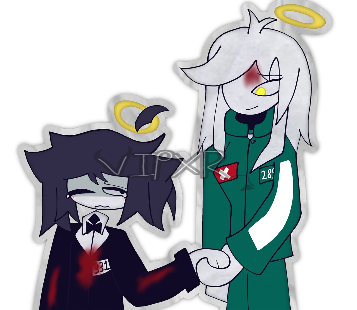 VIPXR_14's tweet image. Avery may have lost but at least they are now with their buddy
Clara oc- @NoIdeaForMeAHHH
#FPE #FPESquidGameSimulator
