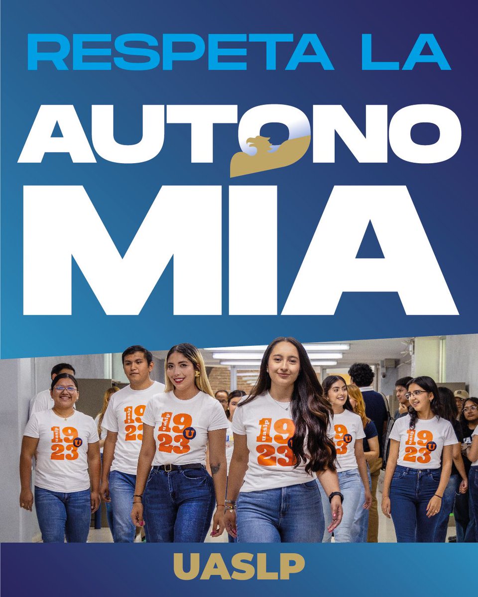 🟦 Hace 102 años, el Congreso del Estado de SLP otorgó a la #UASLP, a iniciativa del gobernador Rafael Nieto Compeán, el valor fundamental de la autonomía universitaria.
Este principio ha permitido conservar la libertad de cátedra, de pensamiento, la facultad de autogobierno...