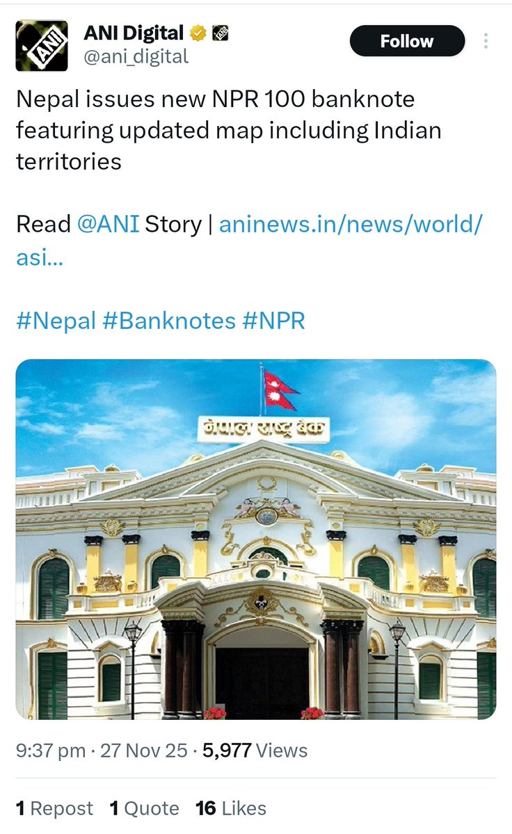 Khuraphat's tweet image. अभी 2 दिन पहले हम सब ने चीन को लेजर लाइट वाली reels भेज के पेला है । 
अब लगता है वही हथकंडा नेपाल के साथ भी अपनाना पड़ेगा। 
#Nepal #Banknotes #NPR