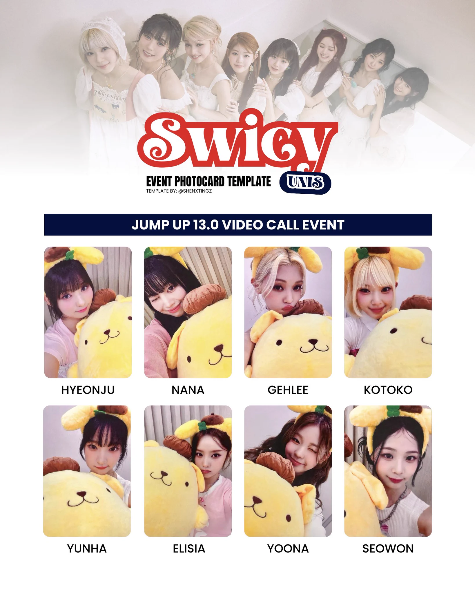 UNIS SWICY JUMPUP Showcase サイン ナナ エリシア unis templates on X: 