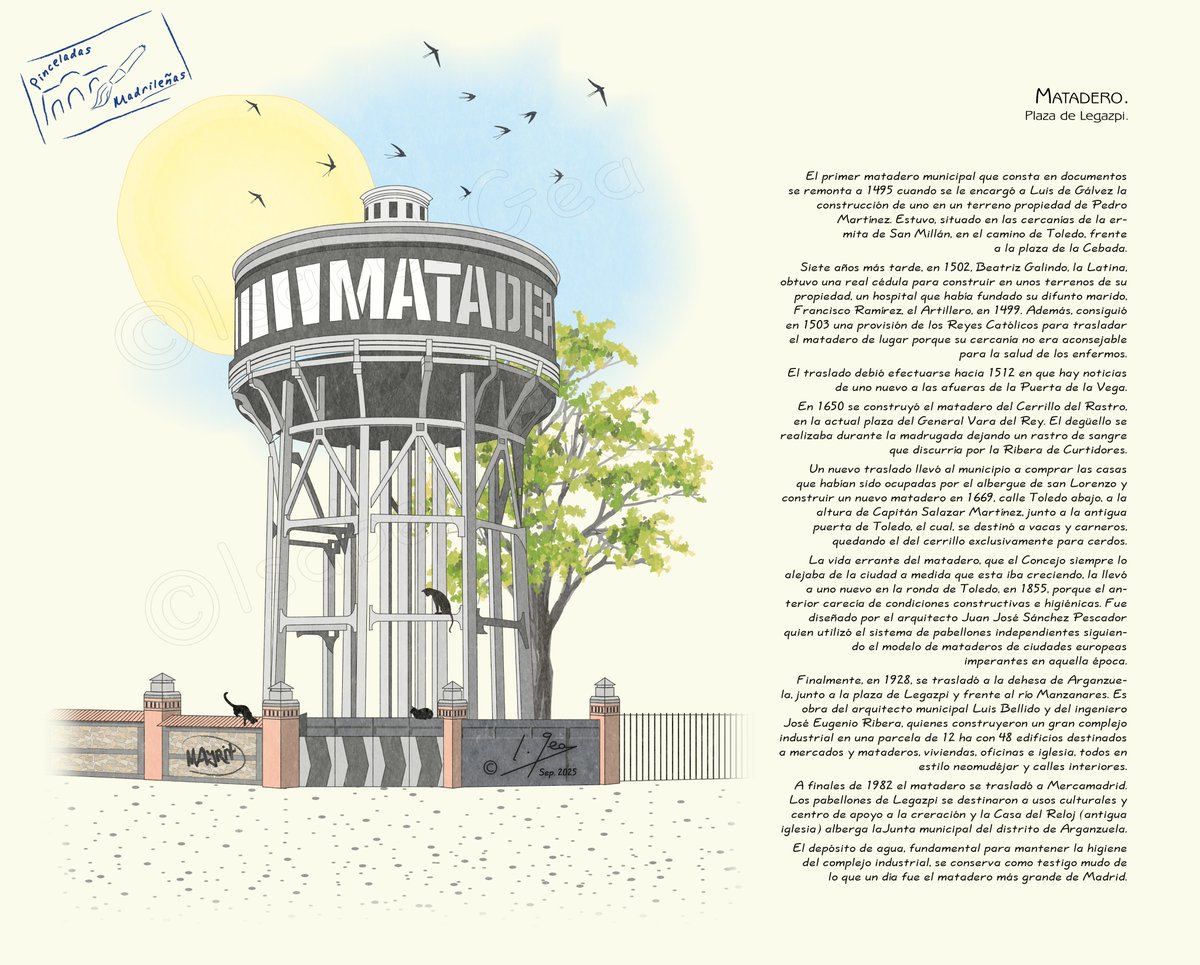 #Pinceladas_madrileñas #Matadero

El Matadero -con mayúscula- es hoy un espacio cultural y centro de apoyo a la creatividad. 

Afortunadamente para los madrileños se libró de la piqueta. 🤗

Gracias por leerme a través de mis pinceladas, por los “me gusta” ❤️, y los retuits 🔁.