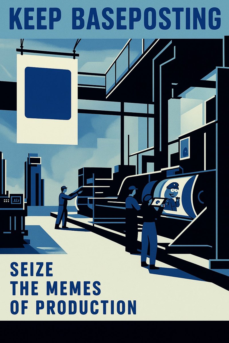 adsaiofficial's tweet image. Still @baseposting like everyday is Day One .
Inspired from one of 6529 Meme cards .

For @base and @baseapp Baseposters .

LFG WAGMI 🟦☮️