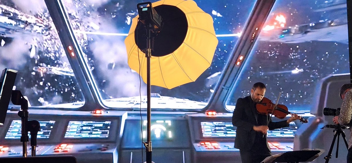 FocusMediaCa's tweet image. Star Wars vibes on our LED wall—violist Thomas Beckman and percussionist JK Plett took us from neon city to deep space in minutes.
Artists: instagram.com/thomasbeckman_…
 instagram.com/jkplett

#VirtualProduction #LEDWall #VancouverMusic #StarWarsMusic