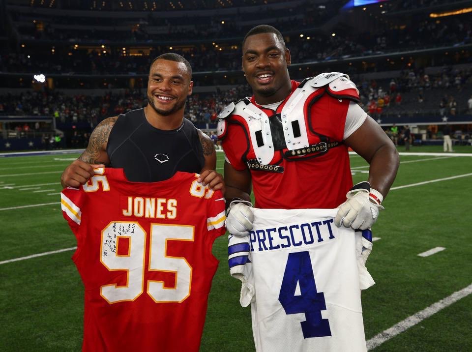 TruMaroonNation's tweet photo. Cowboys-Chiefs

Dak-Chris Jones

Thanksgiving Day https://t.co/PhAtJvQHwC