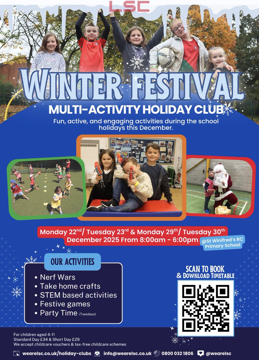 LSC are hosting our Christmas holiday club!