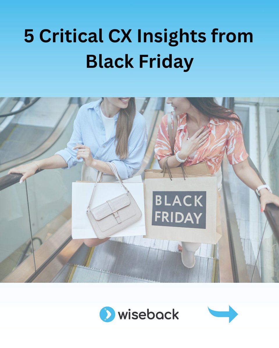 wiseback's tweet image. Black Friday is not just about discounts—it’s a test of customer experience. 🚀  |  Efsane Cuma sadece indirimlerle ilgili değil—aynı zamanda müşteri deneyiminin sınavıdır.  #CustomerExperience #CX #BlackFriday #RetailInsights