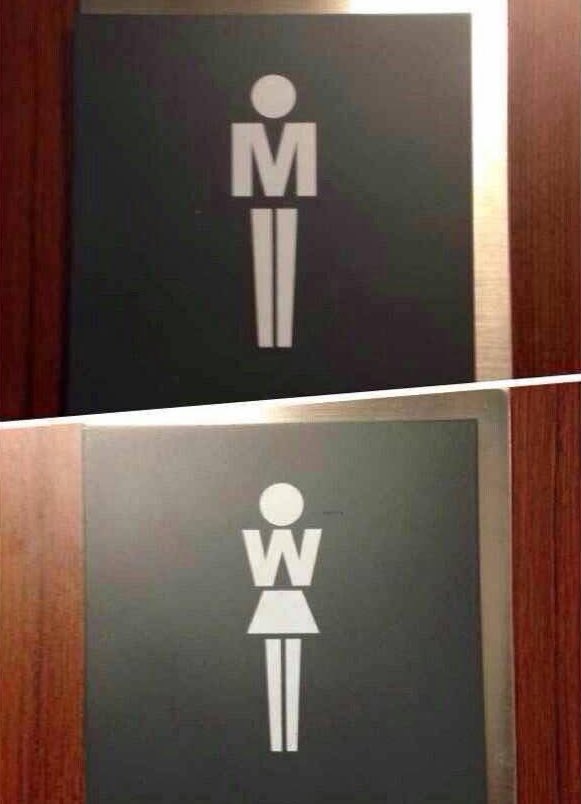 Whotfismick's tweet image. Best bathroom sign I’ve ever seen