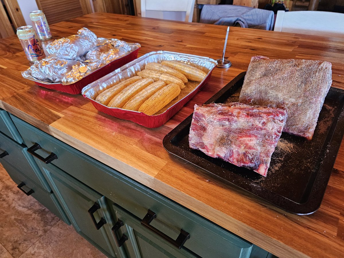 lecternleader's tweet image. About to campfire cook a prime rib. Wish me luck.