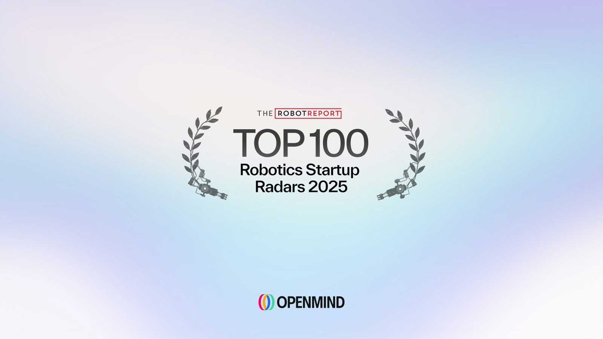 OpenMind Makes the Top 100 Robotics Startups of 2025! 🔥

OpenMind has officially been listed among the Top 100 Robotics Startups of 2025, and we’re early. This is massive and shows exactly why <a href="/openmind_agi/">OpenMind</a> continues to stand out.

As a regular user, all you need is your phone