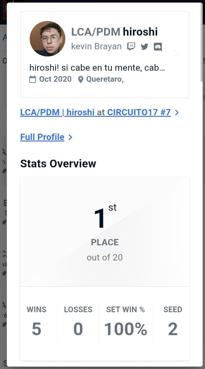 Después de un tiempo sin ganar en Los Finos, el fin de semana pasado logré superar mis seedings, mantener la calma e incluso hacer dos reverse 3-0 a Kiks y Chazz. No destaqué este año, pero seguiré dando lo mejor hasta el final.