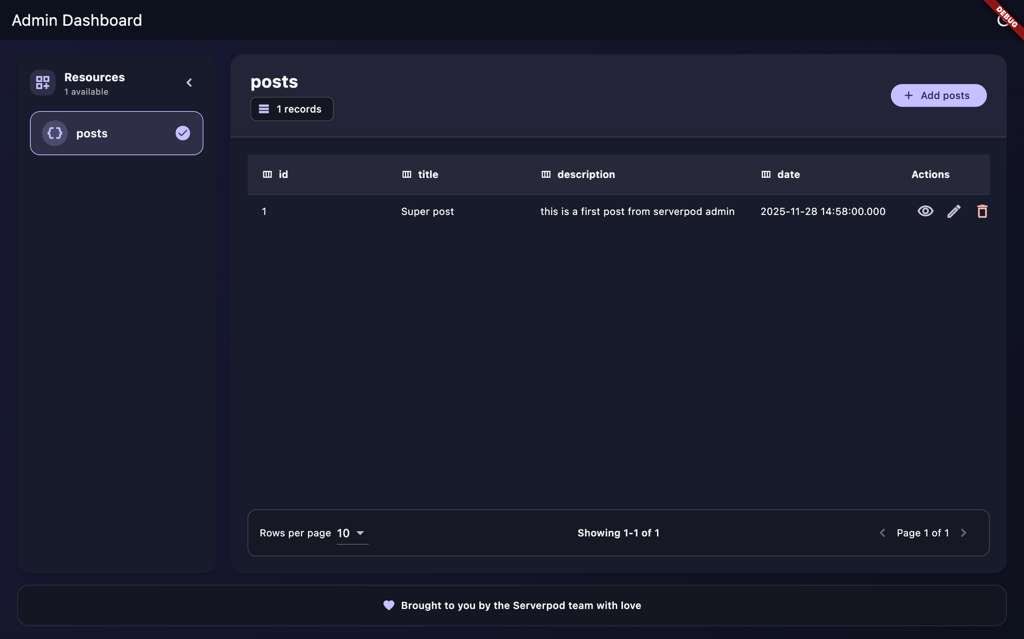 AdamMusaAly's tweet image. Delegate your admin panel to us we’ll take care of everything and deliver a fully crafted, high-quality admin experience.

pub.dev/packages/serve…

@ServerpodDev