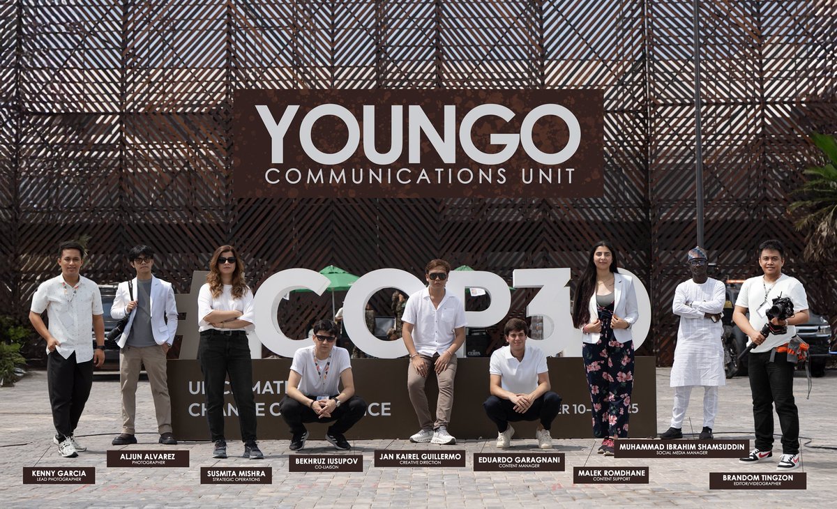 youngo_unfccc's tweet image. This was our smallest team on the ground. Still, the work held. Still, the voice of young people reached global spaces. YOUNGO Comms proved again that commitment can go farther than numbers.
