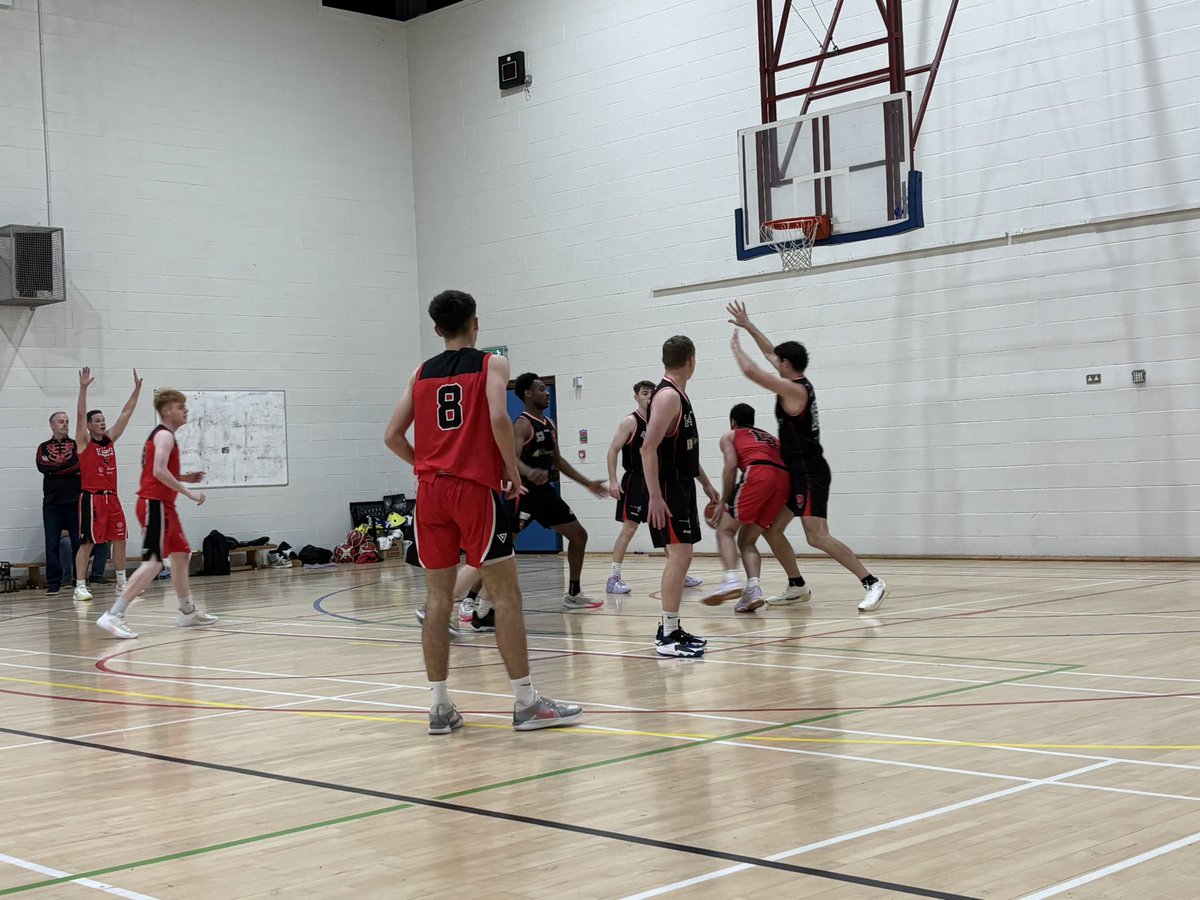 DanJCB001's tweet photo. End 3rd Quarter @BallincolligB Men’s BIDL 86 vs @STMarysBBall70 52 in this evening’s @BballIrl Men’s BIDL game at the Ballincollig Community School. Cmon Ballincollig🤞👊💪🏀⚫️🔴 #UpTheVillage #bbc #BIDL #BallincolligBasketball @balcsie #Basketball #Cork https://t.co/u311zTy7dV