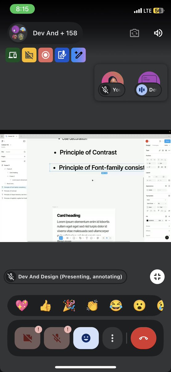 Blue_morrphoo's tweet image. Day 18 of my UI/UX Design Bootcamp with @devanddesignhq  @Joe_brendan_ 
We learned key text design principles today:

• Legibility
• Visual hierarchy
• Contrast
• Font-family consistency
• Proximity
Typography =clearer, better UX😇

#devanddesign10 #figma #visualdesign #UIUX