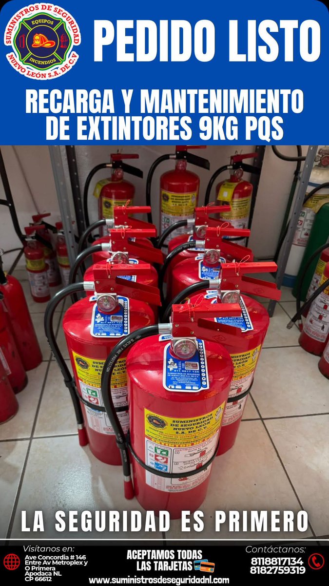 suministros_nl's tweet image. Pedido Listo ✅ para entrega 🚚 
Extintores 🧯PQS
✅ Mil Gracias por su preferencia.
⚡️Contamos con Excelentes tiempos ⏰ de Entrega.🔛
📲 Contáctenos 8118817134 y 8182759319
#thebest #extintor #fuego #nuevoleon #monterrey #suministros #seguridad #emergencia #proteccioncivil #mex