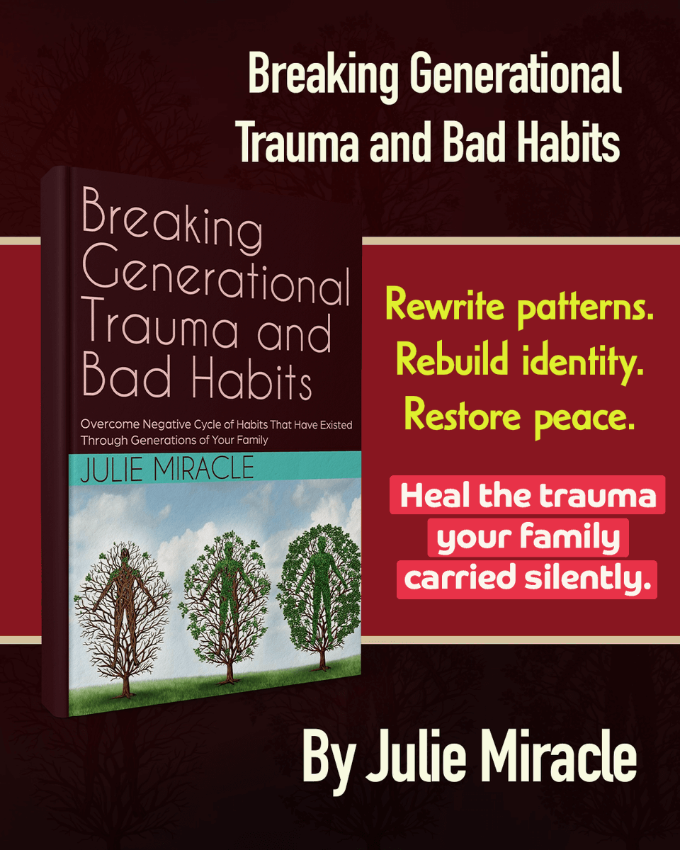 WeBlogBooks's tweet image. Your past shaped you, now it’s time to reshape your future. With compassion and clarity, Julie Miracle empowers you to face your past, heal deeply, and create a legacy rooted in resilience and joy.

Available on - amzn.to/3LKwpep