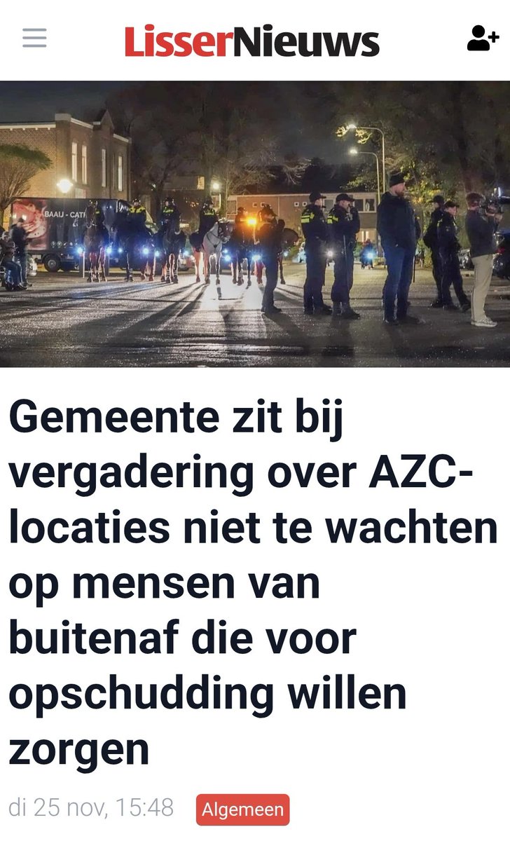 Miss_Royal73's tweet image. 27 november 2025 - Bewoners van #Lisse tegen de komst van een #AZC. De politie is duidelijk op het ergste voorbereid... 🧐

lissernieuws.nl/nieuws/algemee…