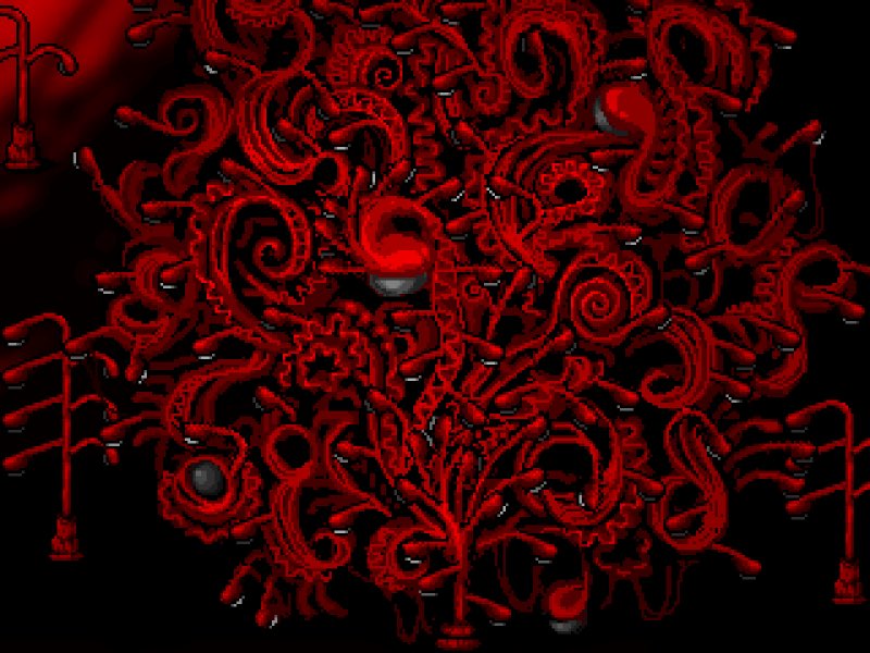 ynfgbot's tweet image. yume 2kki (2007)
red streetlight world