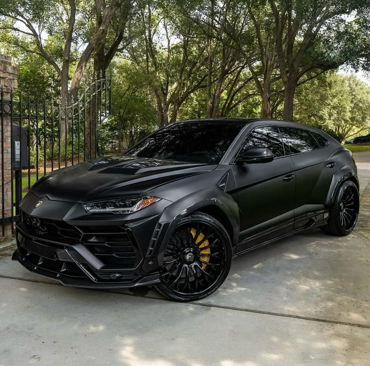 DMasursky's tweet photo. That full matte black look is just wicked, and those massive wheels with the yellow brake pops are a perfect touch.🔥 https://t.co/QcP4h8IJVj
