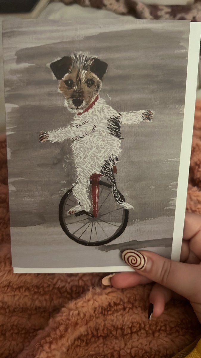 raidrrn's tweet photo. obsessed with this card i found with a dog that looks exactly like millie i actually cried when i saw it that's my baby https://t.co/3RRJ8s5n6a