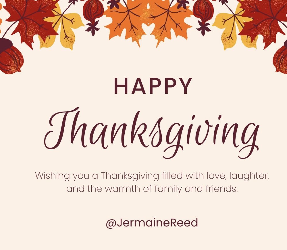 JermaineReed's tweet photo. Happy Thanksgiving! https://t.co/Yy0oCzauX4
