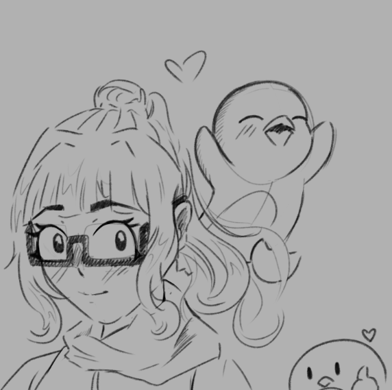 Happy holidays from your favorite art penguin <3  Stay cozy and save a slice of pie for ya boi!