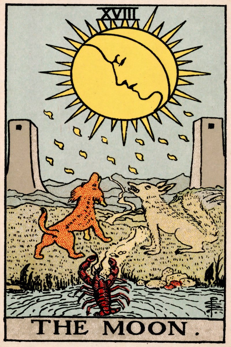 The Moon Tarot Card