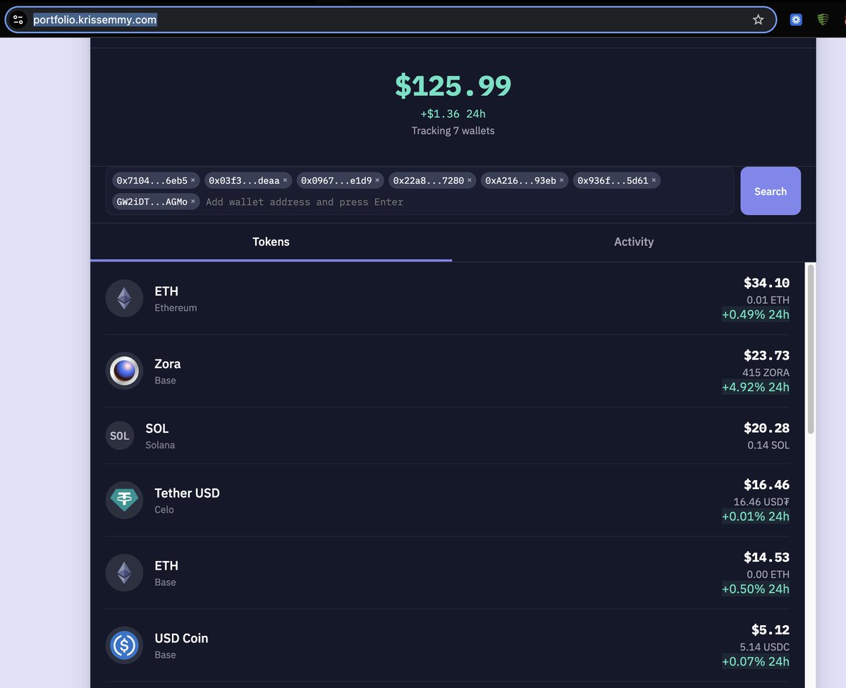 chris__emma's tweet image. Who else wants to know their total balance across all their wallets?

Let&apos;s say you want today&apos;s PnL for all your crypto holdings across different wallets..........that&apos;s why I built a lite app to show you exactly that.

Built with Python FastAPI + @DuneSim API (really awesome…